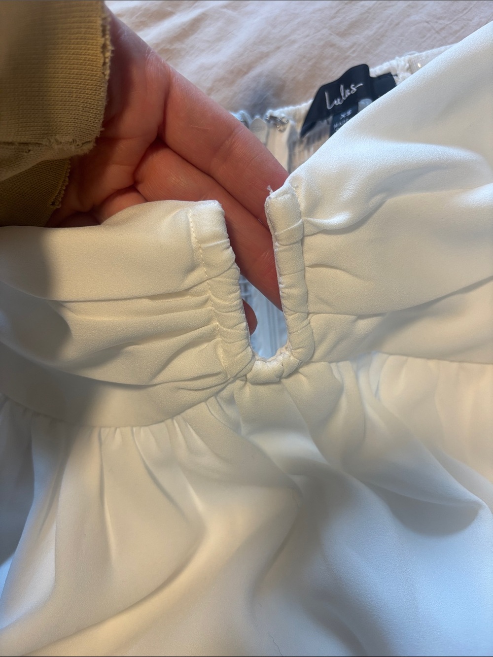 Lulu's White Mini Dress - Picture 3 of 6